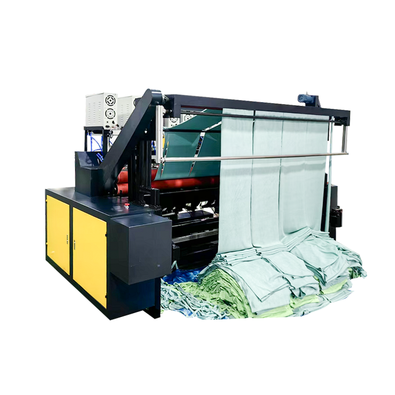 Máquina cortadora de urdimbre y trama